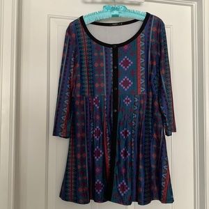 Tunic with button detailing (not functional)
